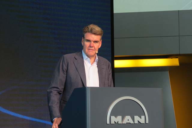 Joachim Drees máximo responsable, CEO, de MAN Truck & Bus.